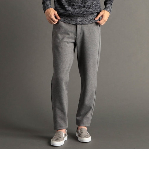 ウールブレンドカルゼニット ワイドパンツ