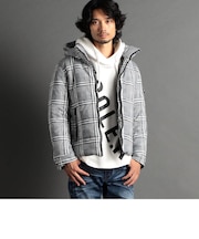 フードプリント中綿ブルゾン