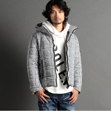 フードプリント中綿ブルゾン