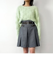 前後2WAY透かし編みニットプルオーバー