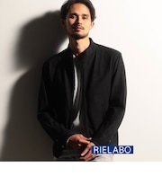 【RIELABO】レザーライクジャージ ブルゾン