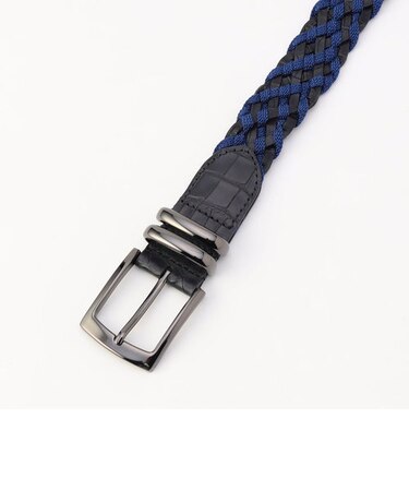 【RIELABO】イタリアンレザーメッシュベルト