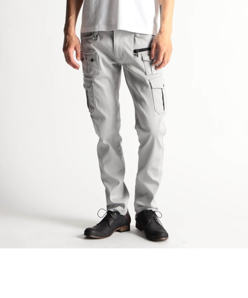 ガムストレッチ多ポケットカーゴパンツ