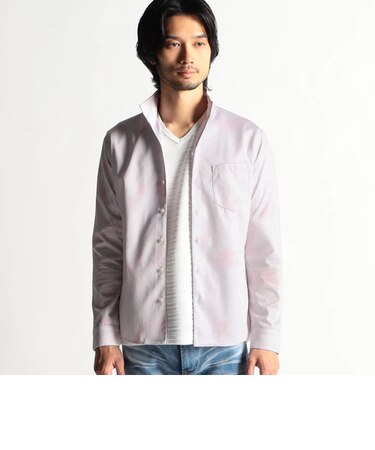 ハイストレッチポンチムラプリントシャツ