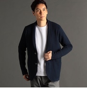 リンクスジャカード ショールカラーカーディガン