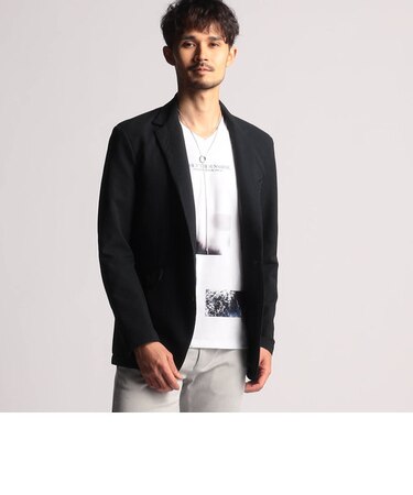 シアサッカー2Bノッチドラペルジャケット