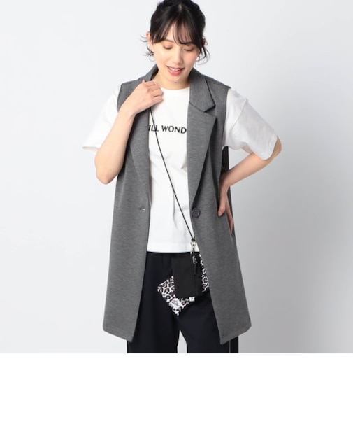 テーラーロングジレ