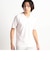 ブリスターチェックジャガードＶネック半袖Ｔシャツ