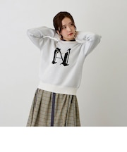 エンブレムニットプルオーバー