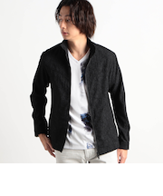 ３Dメッシュジップアップブルゾン