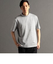 メランジジャカード モックネックTシャツ