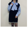 配色ケーブルニットベスト