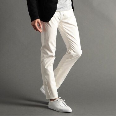 ストレッチ ヘリンボンパンツ