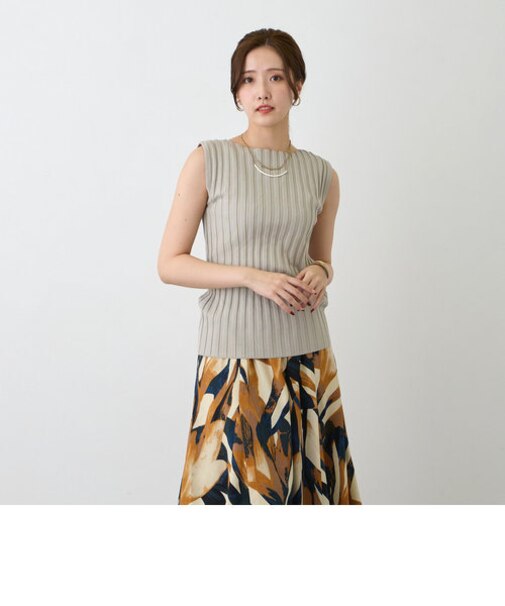 リブニットタンクトップ