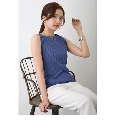 リブニットタンクトップ