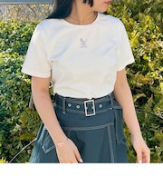 ネコ刺繍Tシャツ