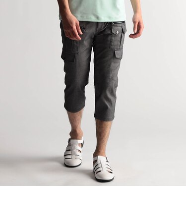 【24年モデルEC限定再販売】ガムストレッチ　クロップドカーゴパンツ