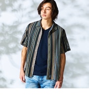 【WEB限定】ラッセルジャガード半袖シャツ