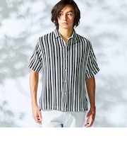 【WEB限定】ラッセルジャガード半袖シャツ