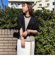 シアーライダースブルゾン