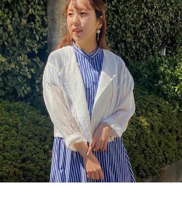 シアーライダースブルゾン