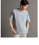 サイドジップ 半袖ニットTシャツ
