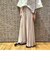 アシンメトリー　サイドプリーツパンツ