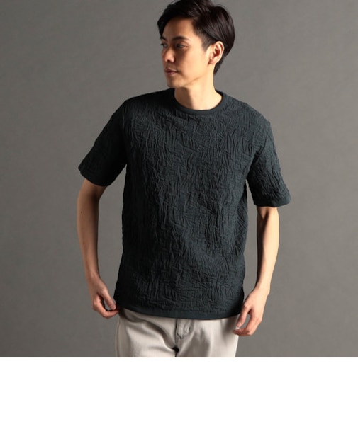 リンクスボタニカル 半袖ニットTシャツ