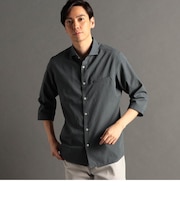 カッタウェイカラー7分袖シャツ