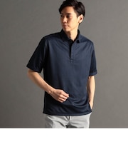 ブロックジャカードプリント 半袖ポロシャツ