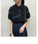 配色パイピング アシンメトリーブラウス