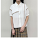 配色パイピング アシンメトリーブラウス