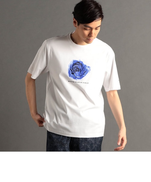フラワーグラフィック 半袖Tシャツ