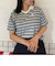 ラインデザイン ラガーＴシャツ／マルチボーダー