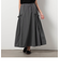 【WALDO】ナイロンストレッチドロストスカート