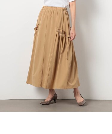 【WALDO】ナイロンストレッチドロストスカート