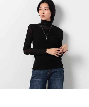 【WALDO】シアーメッシュタートルカットソー