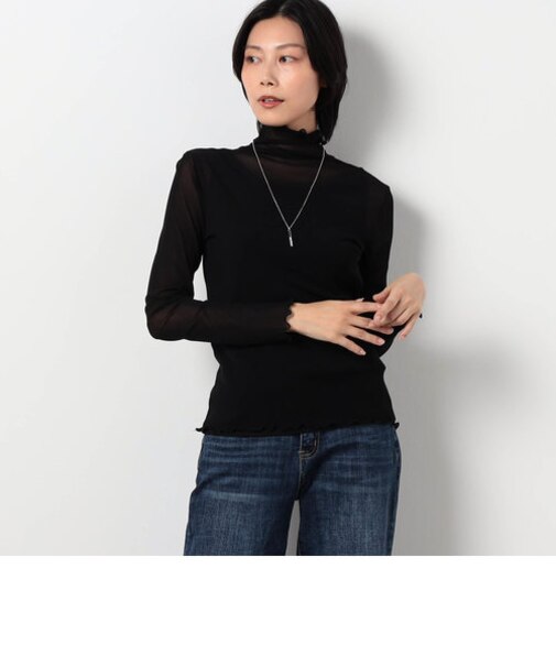 【WALDO】シアーメッシュタートルカットソー