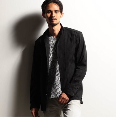 【RIELABO】ストレッチドビー スタンドシャツ