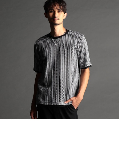 ラッセルレースアンサンブルTシャツ