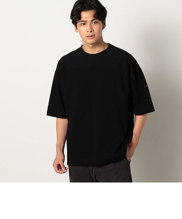 日本製 デラヴェ天竺切り替えTシャツ