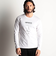 激シルケットロゴプリント長袖Tシャツ