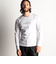 激シルケットロゴプリント長袖Tシャツ