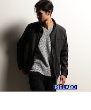 【RIELABO】レザーライクジャージ ブルゾン