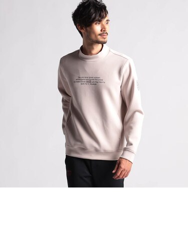 【NICOLE SPORTS】ロゴプリントモックネックプルオーバー