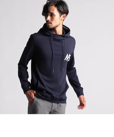 【NICOLE SPORTS】サガラ刺繍プルオーバーパーカー