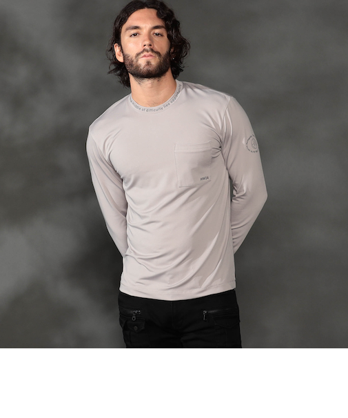 ストレッチポンチロゴ長袖Ｔシャツ