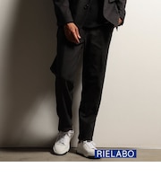 【RIELABO】レザーライクジャージ イージーパンツ