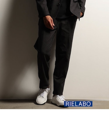 【RIELABO】レザーライクジャージ イージーパンツ