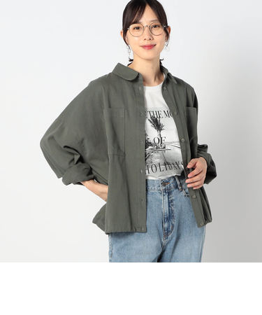 ドロスト仕様　ブルゾンライクシャツ